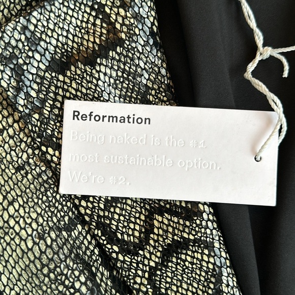 Veda Snake Print Leather Jacket - Black and Gray - Picture 7 of 13